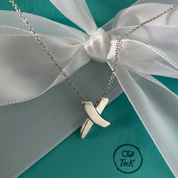 Paloma Picasso Graffiti X Pendant Necklace - Silver - 16” - Tiffany & Co - Picture 3 of 11